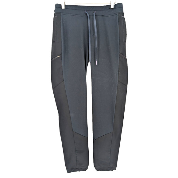 Title Nine Womens Navy Black Stretch Drawstring Hiking Pants Outdoor Gorpcore M - Picture 1 of 10